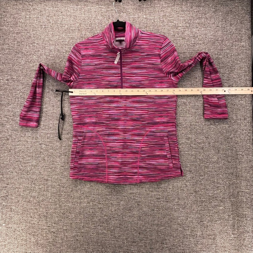 T By Talbots Quarter Zip Pullover Raspberry Small‎ - Picture 13 of 14